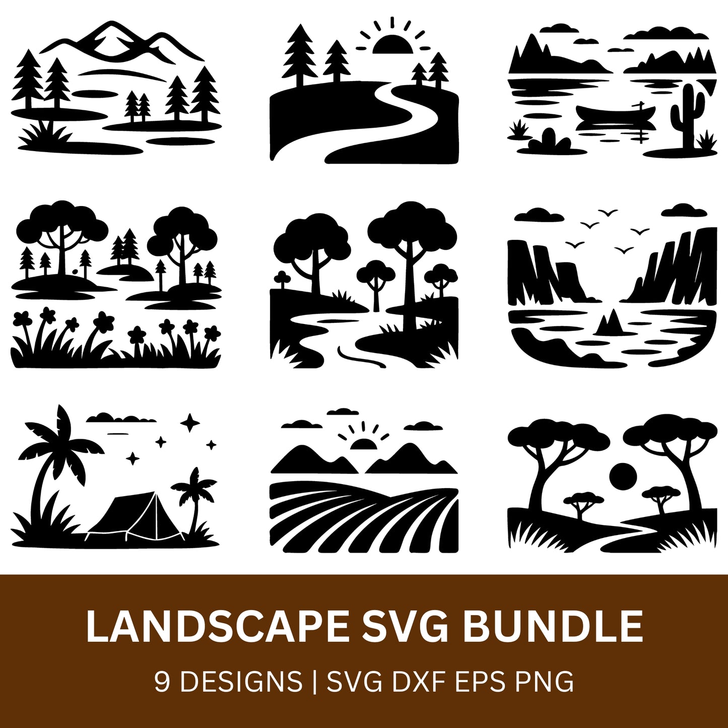 Landscape SVG Bundle PLR