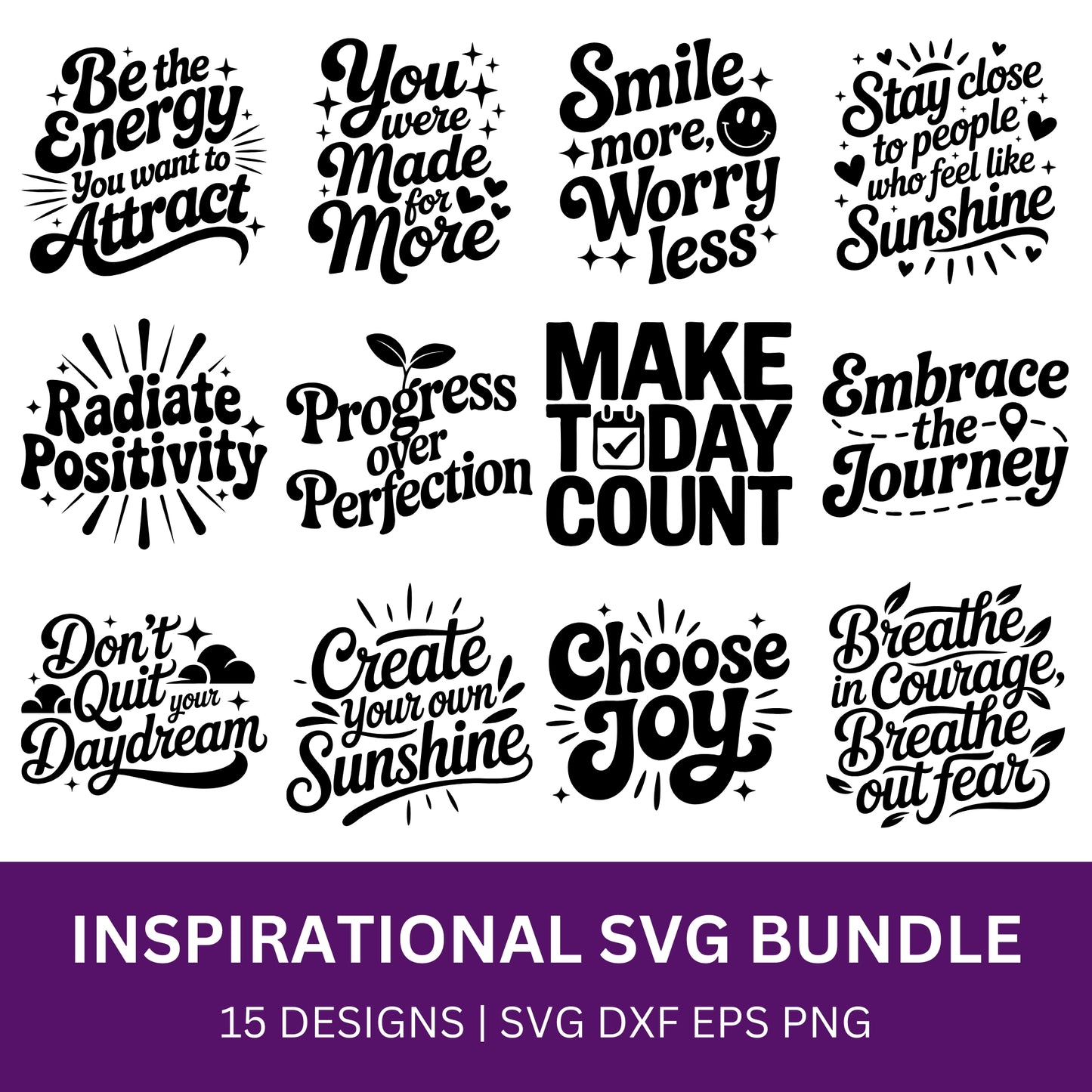 Inspirational SVG Bundle PLR