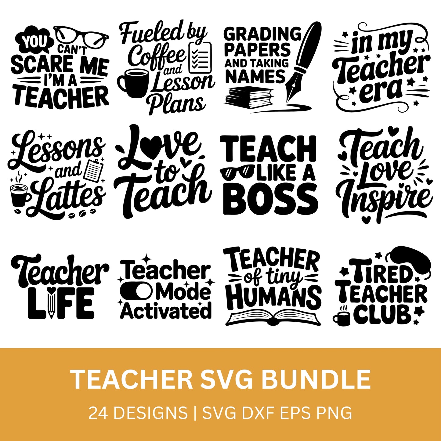 Teacher SVG Bundle PLR
