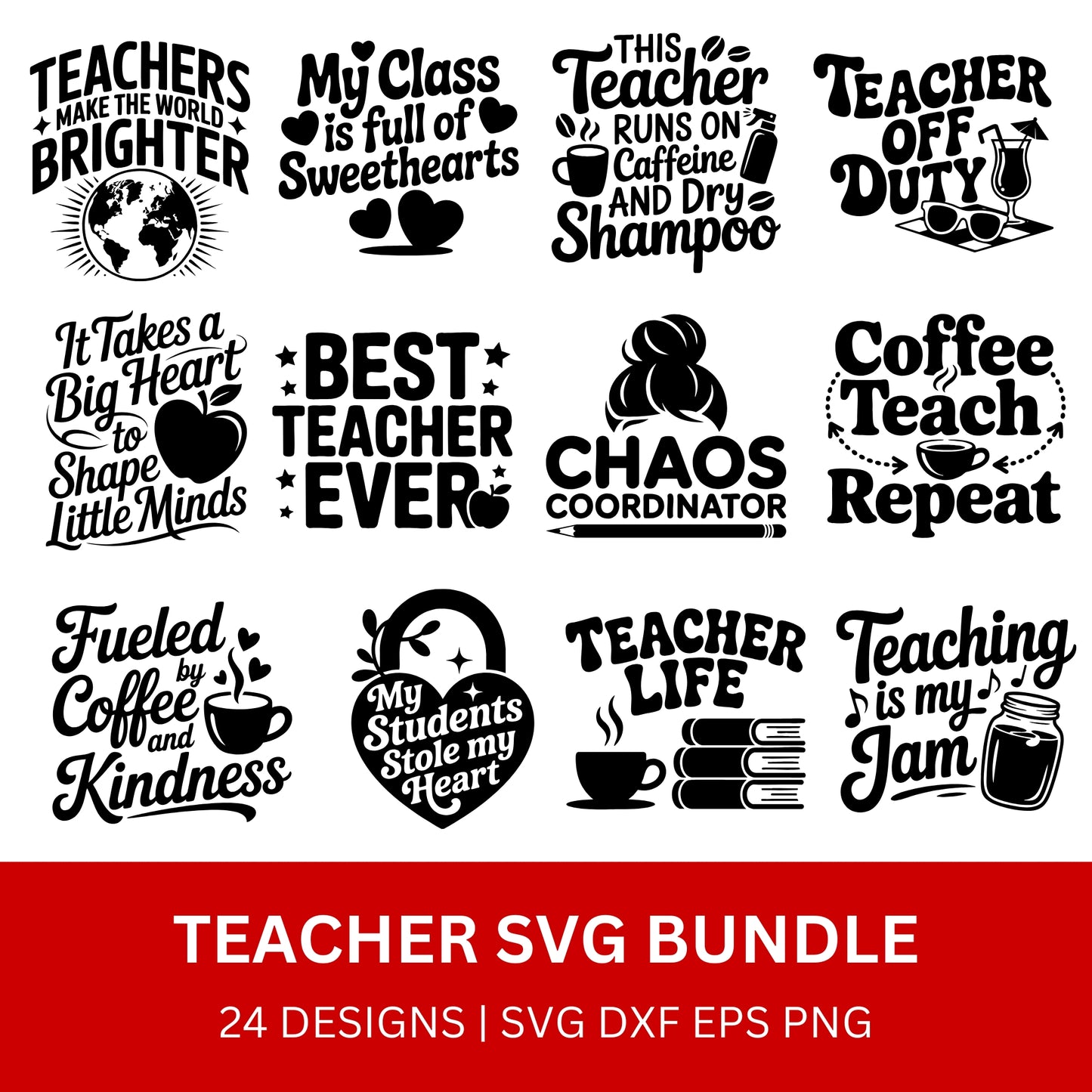 Teacher SVG Bundle PLR