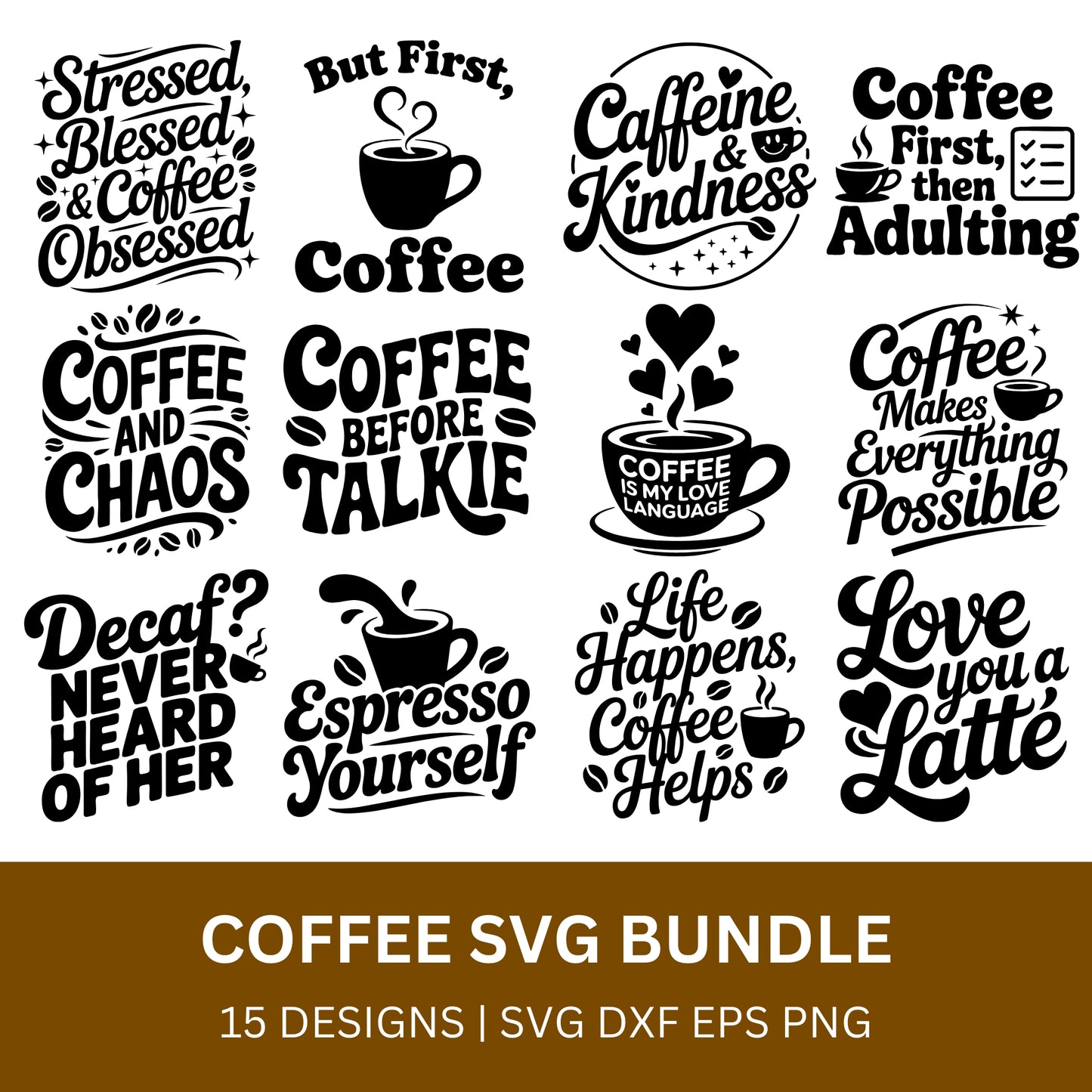 Coffee SVG Bundle PLR
