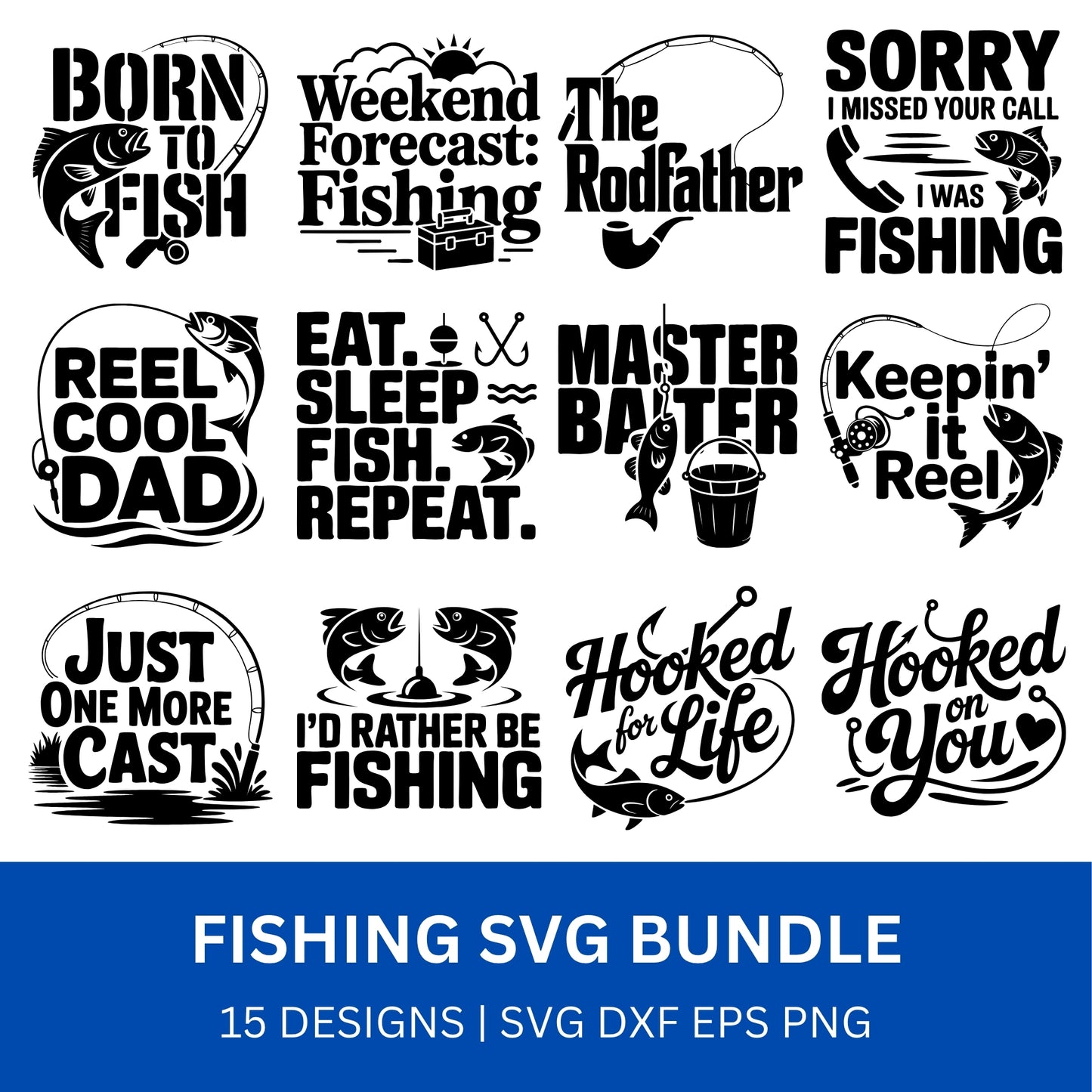 Fishing SVG Bundle PLR