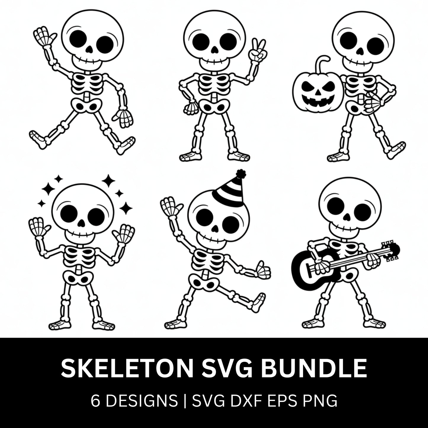 Skeleton SVG Bundle PLR