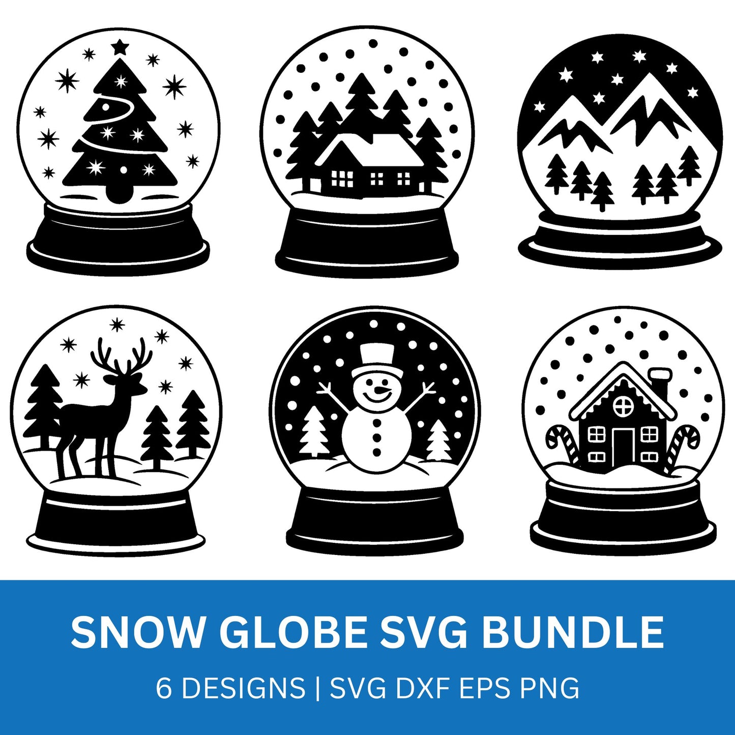 Snow Globe SVG Bundle PLR
