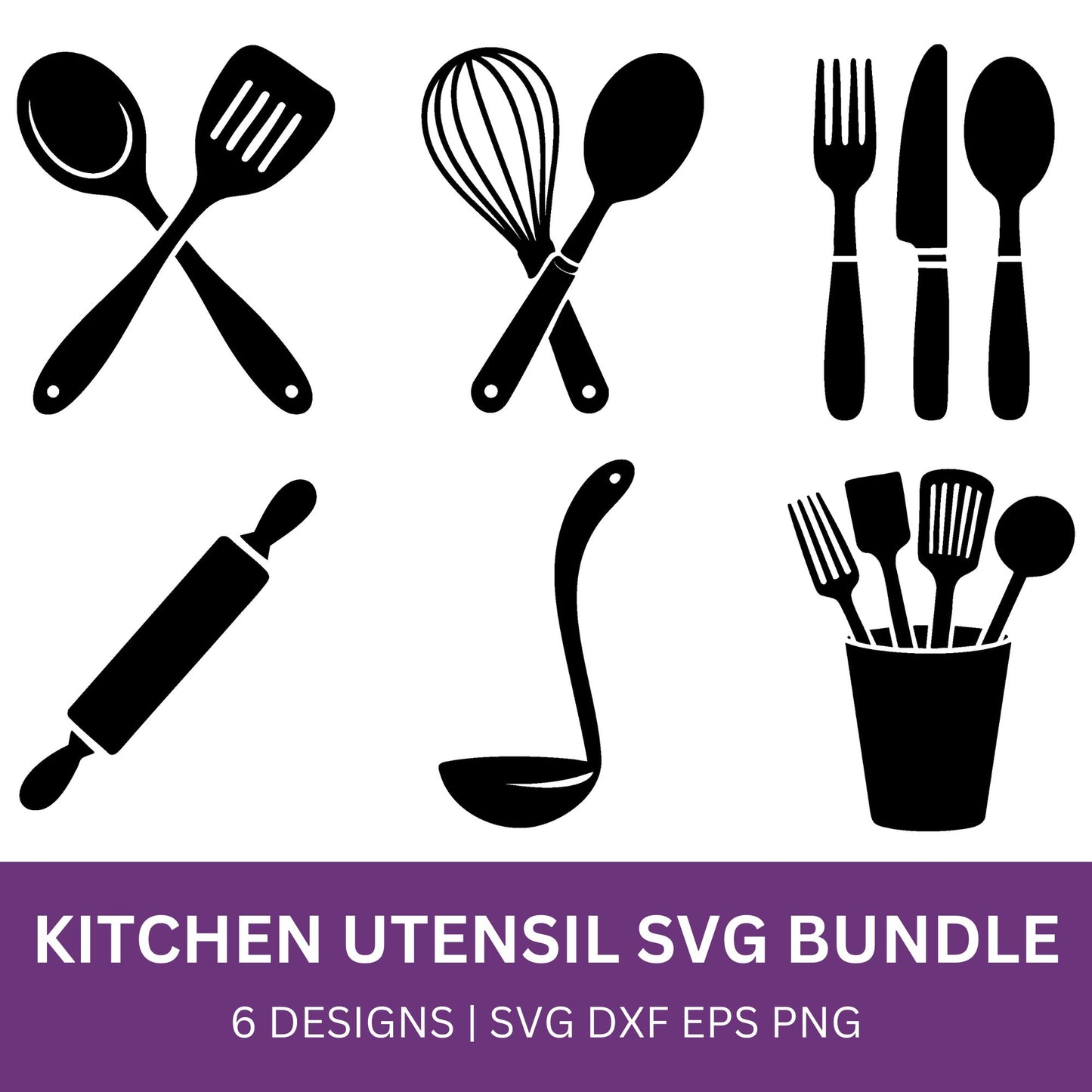 Kitchen Utensil SVG Bundle PLR