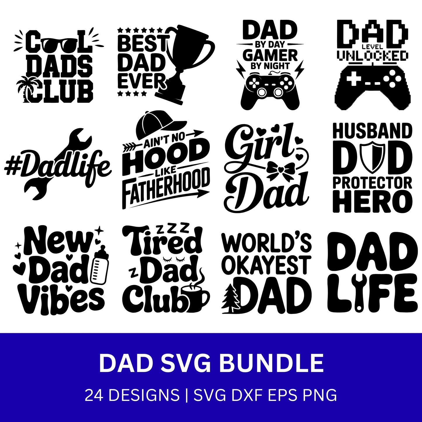 Dad SVG Bundle PLR