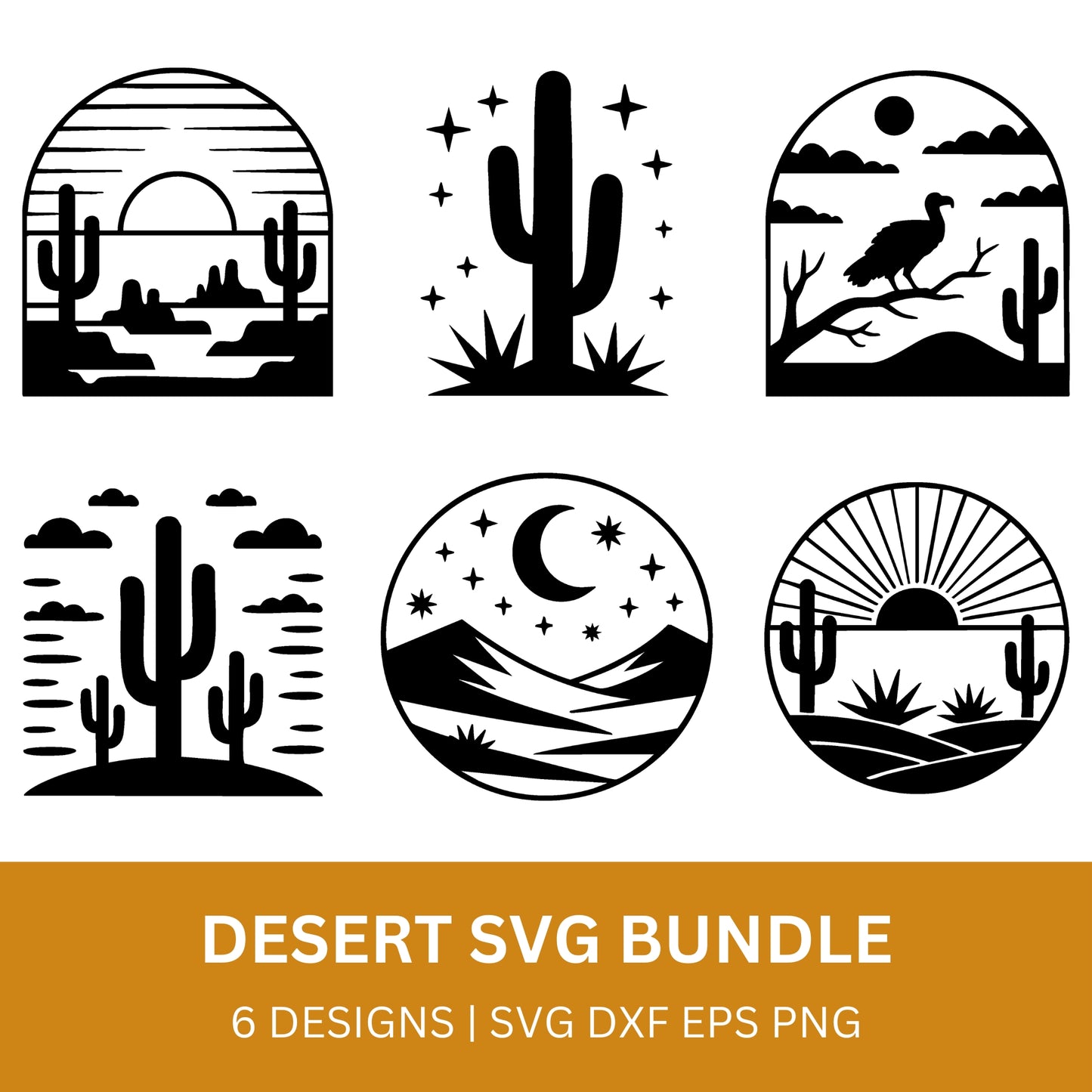 Desert SVG Bundle PLR