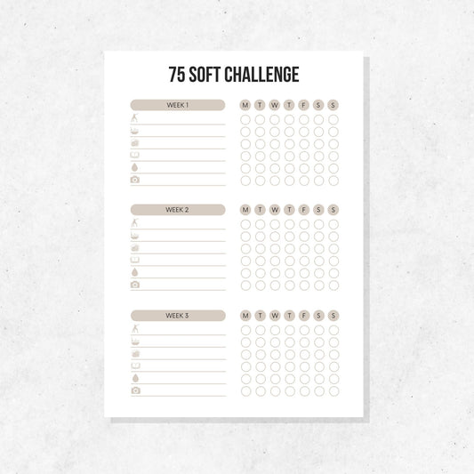 75 Soft Challenge Template PLR