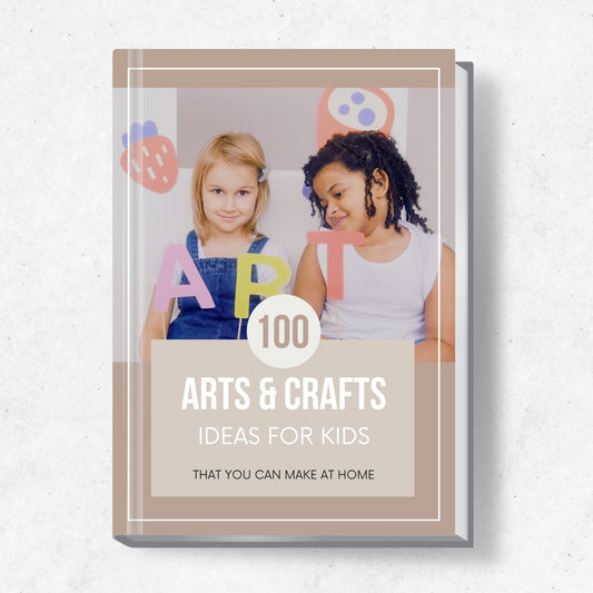 100 Arts & Crafts Ideas for Kids eBook PLR