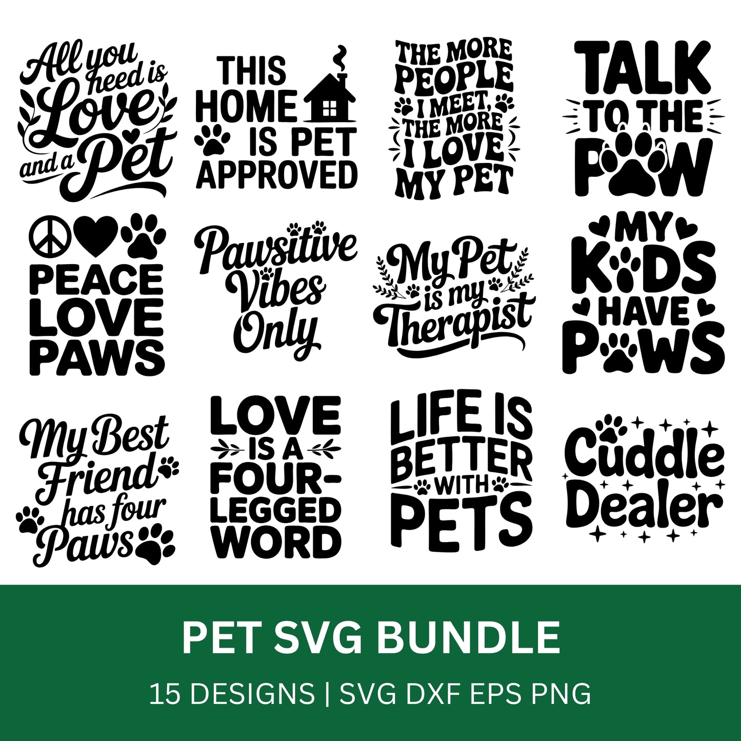 Pet SVG Bundle PLR