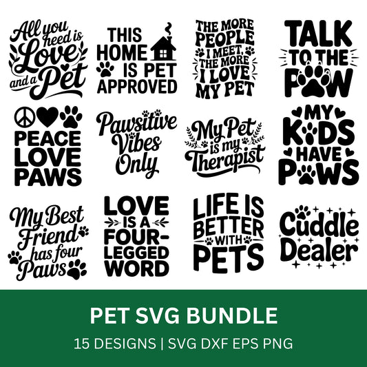 Pet SVG Bundle PLR