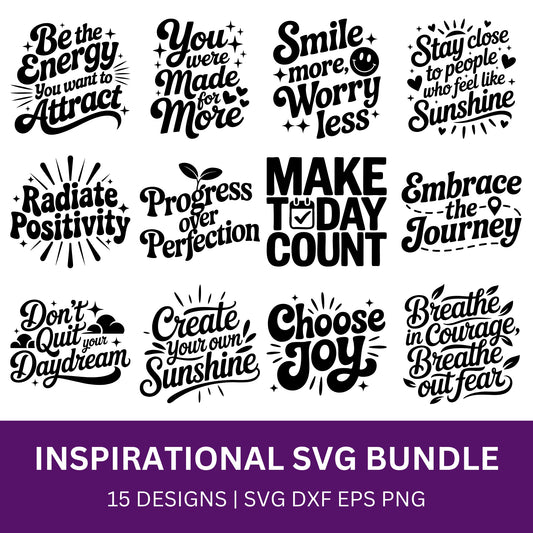 Inspirational SVG Bundle PLR