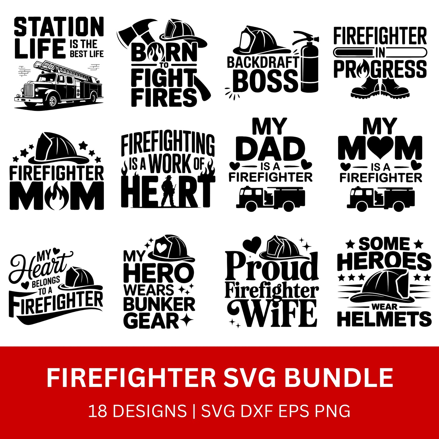 Firefighter SVG Bundle PLR