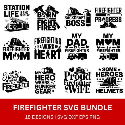 Firefighter SVG Bundle PLR