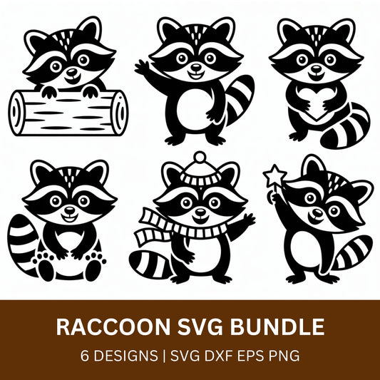 Raccoon SVG Bundle PLR