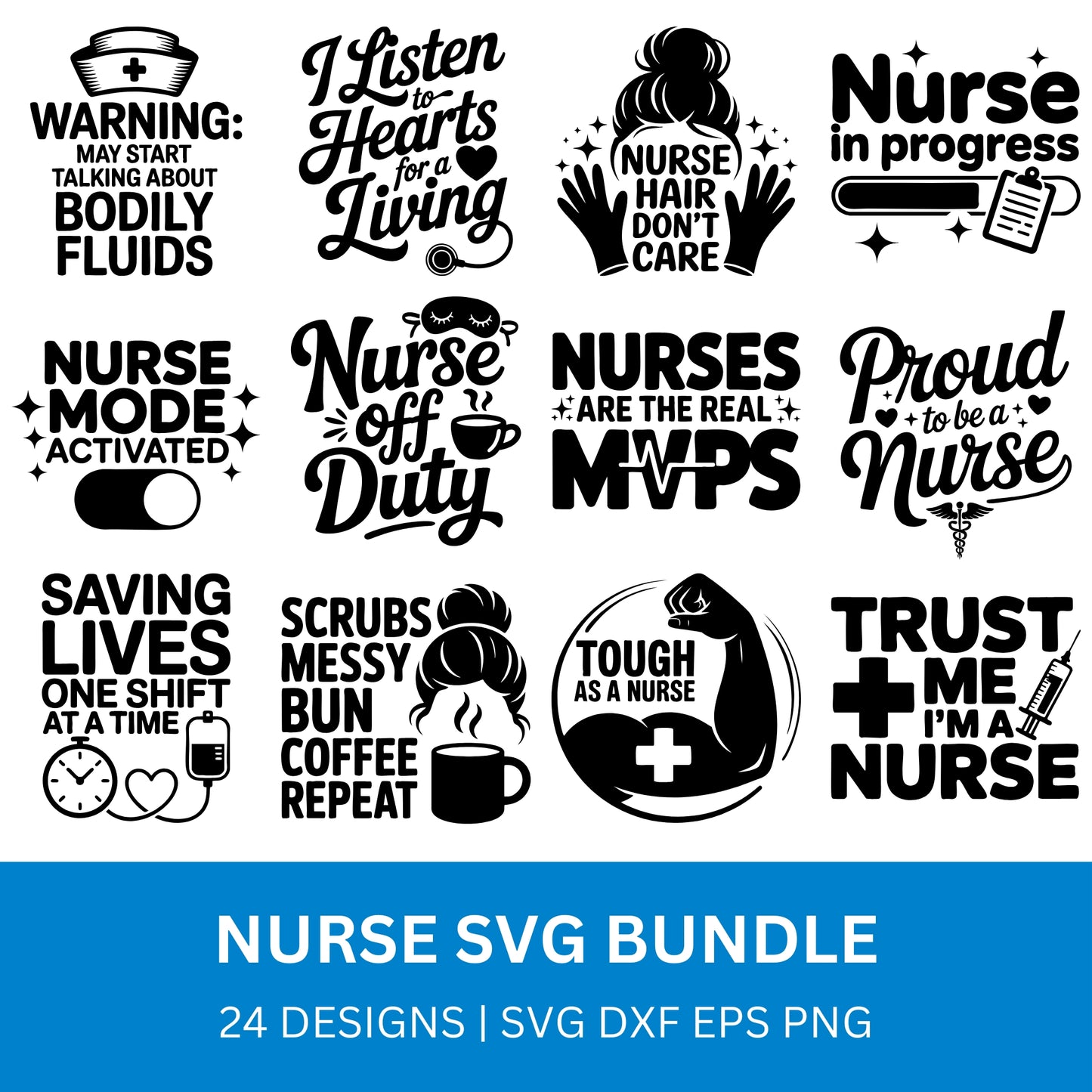 Nurse SVG Bundle PLR