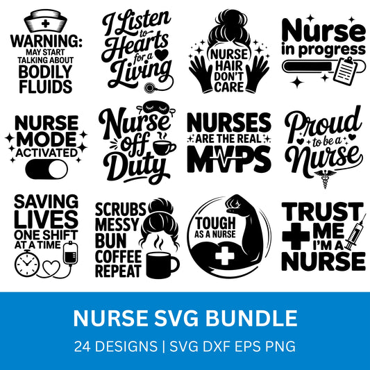 Nurse SVG Bundle PLR