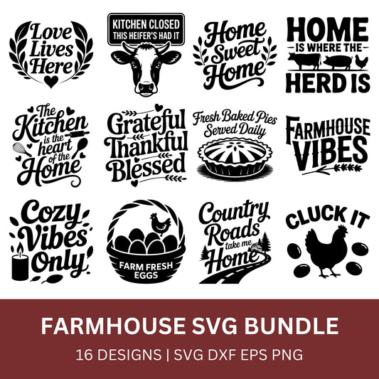 Farmhouse SVG Bundle PLR