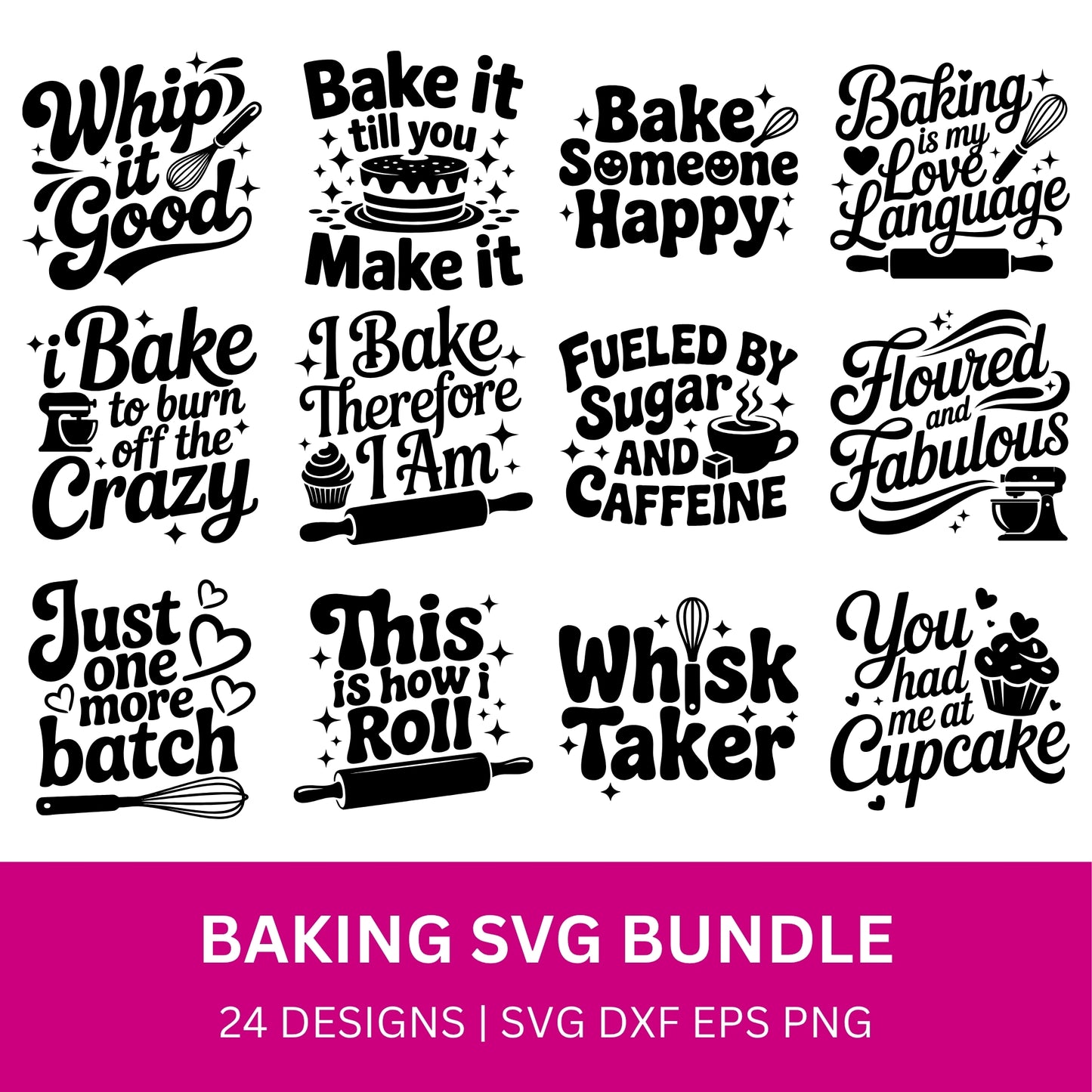 Baking SVG Bundle PLR