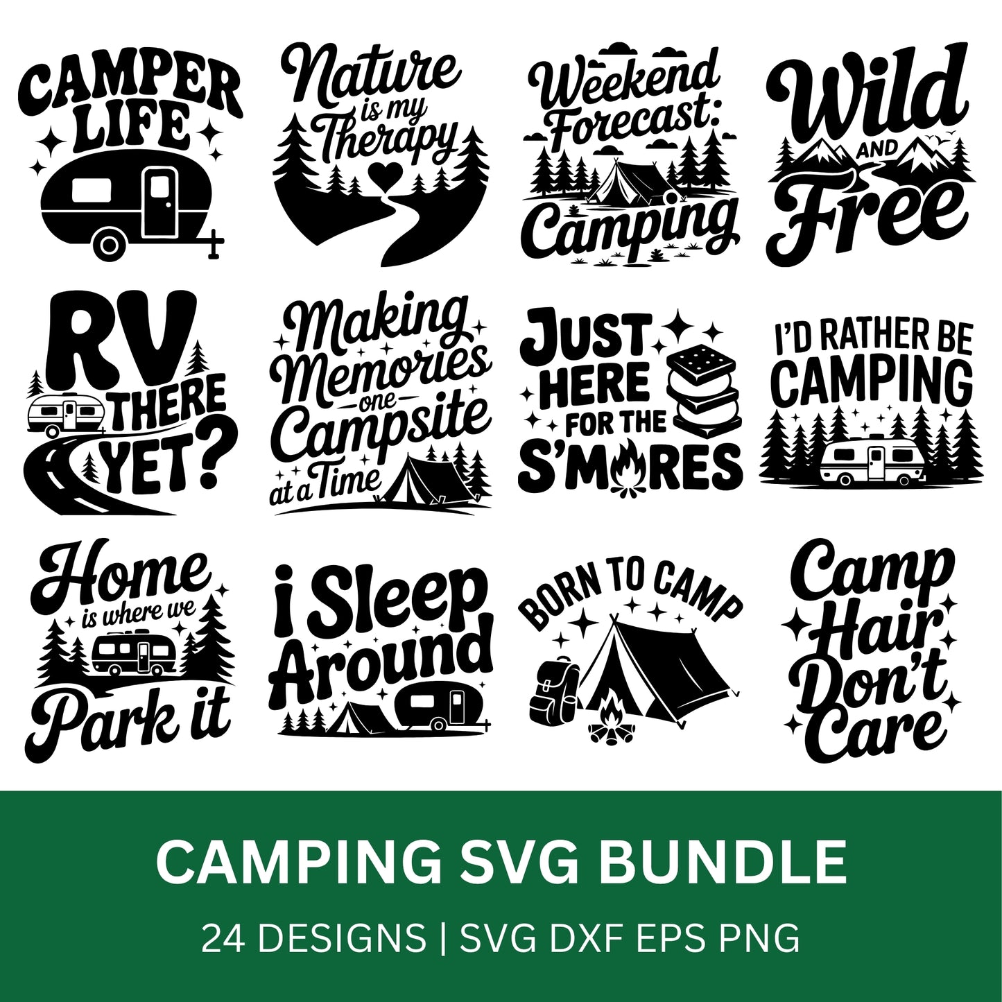 Camping SVG Bundle PLR