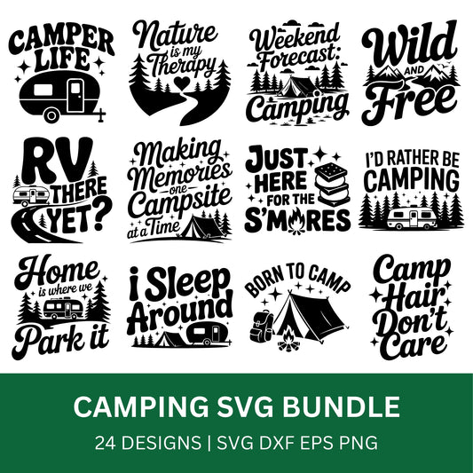 Camping SVG Bundle PLR
