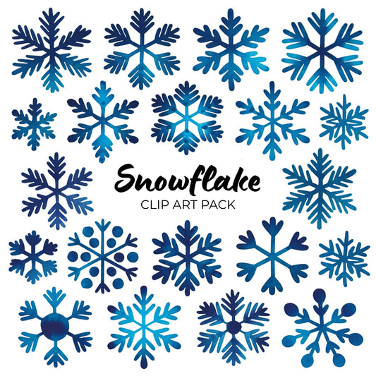 Snowflake Clipart Pack PLR