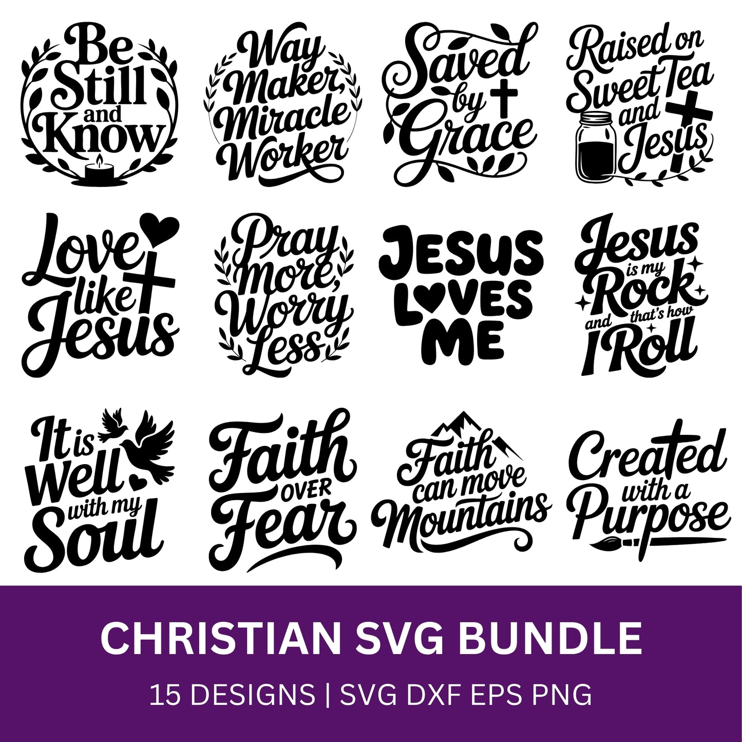 Christian SVG Bundle PLR