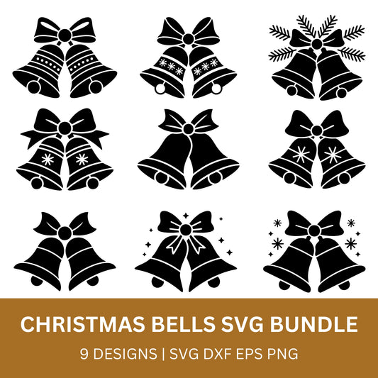 Christmas Bells SVG Bundle with PLR