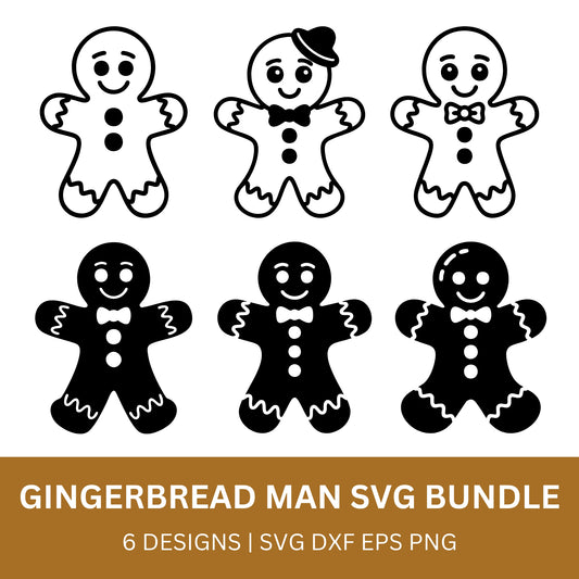 Gingerbread Man SVG Bundle with PLR