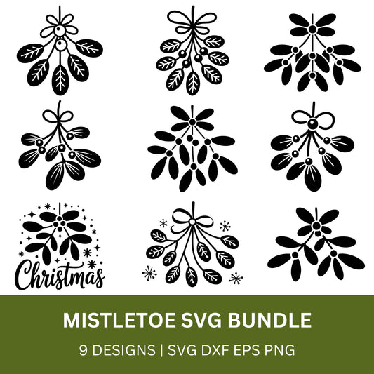 Mistletoe SVG Bundle with PLR