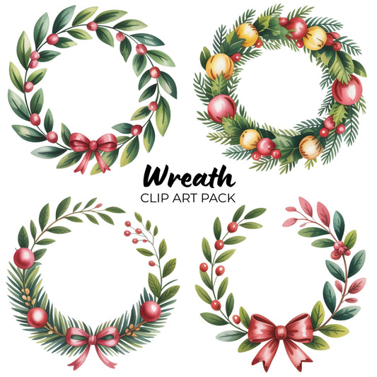Wreath Clipart Pack PLR