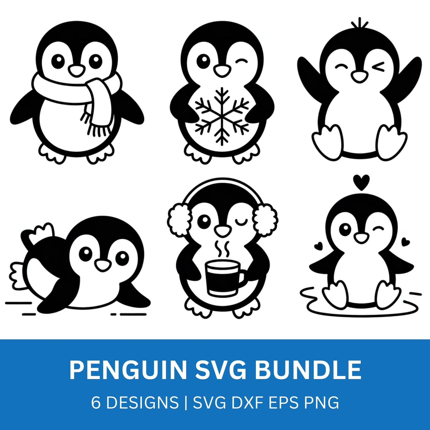 Penguin SVG Bundle PLR