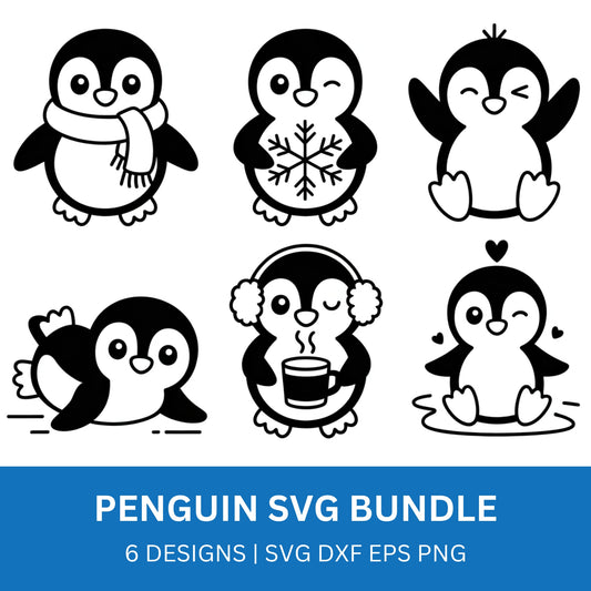 Penguin SVG Bundle PLR