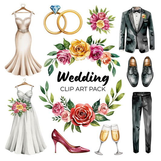Wedding Clipart Pack PLR