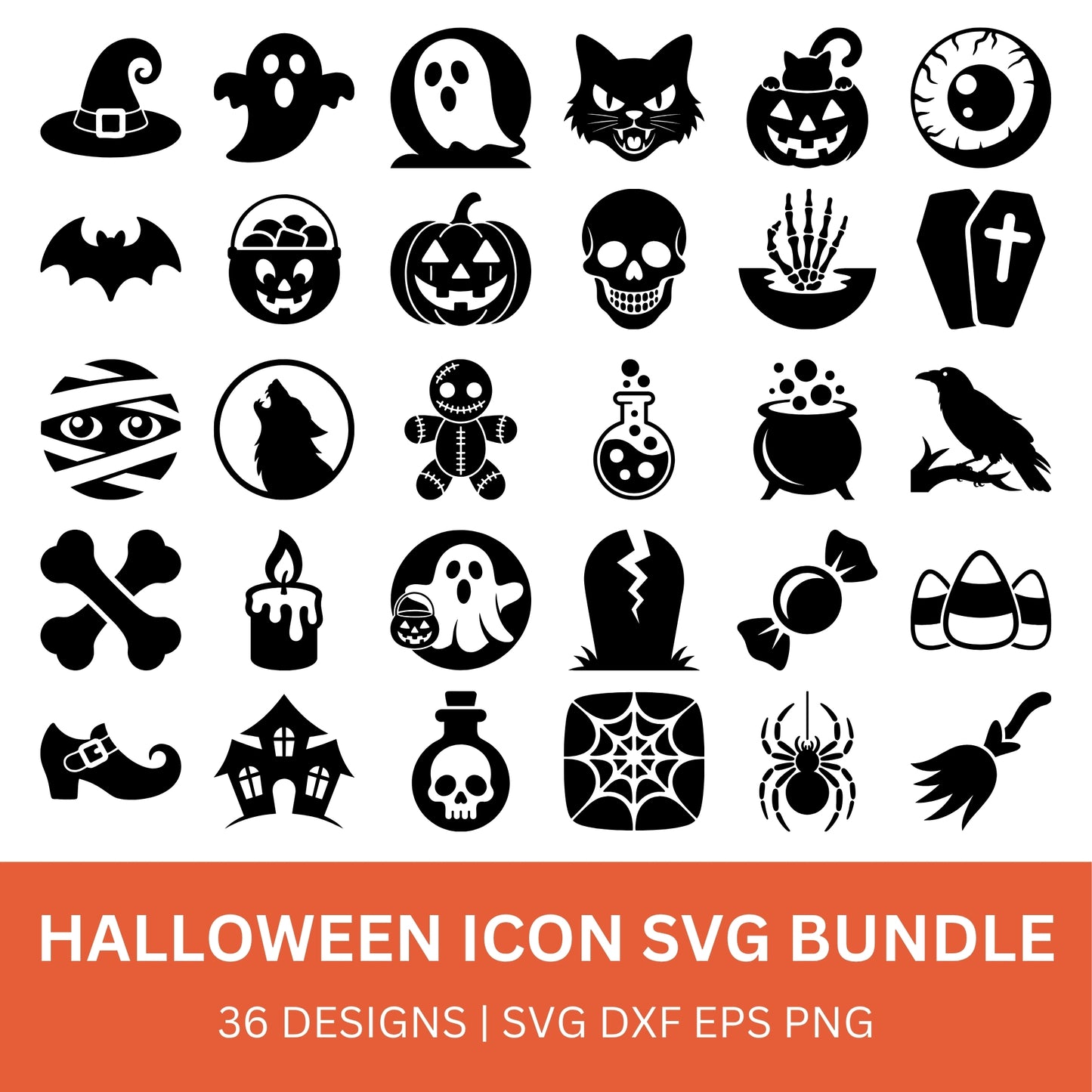 Halloween Icon SVG Bundle PLR