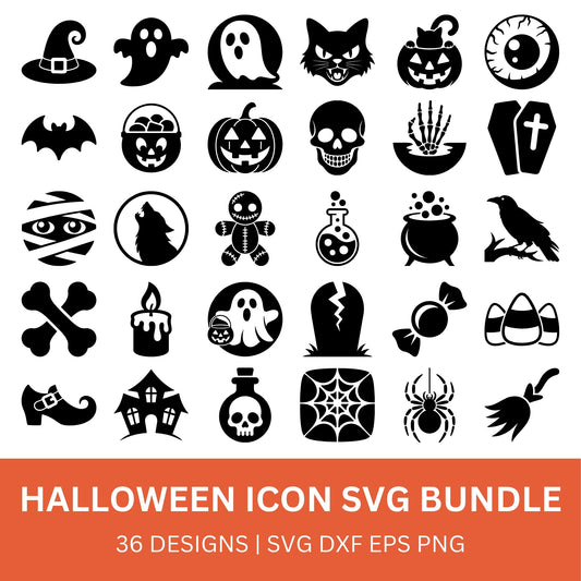 Halloween Icon SVG Bundle PLR