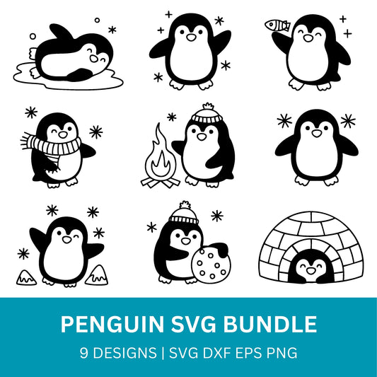 Penguin SVG Bundle PLR
