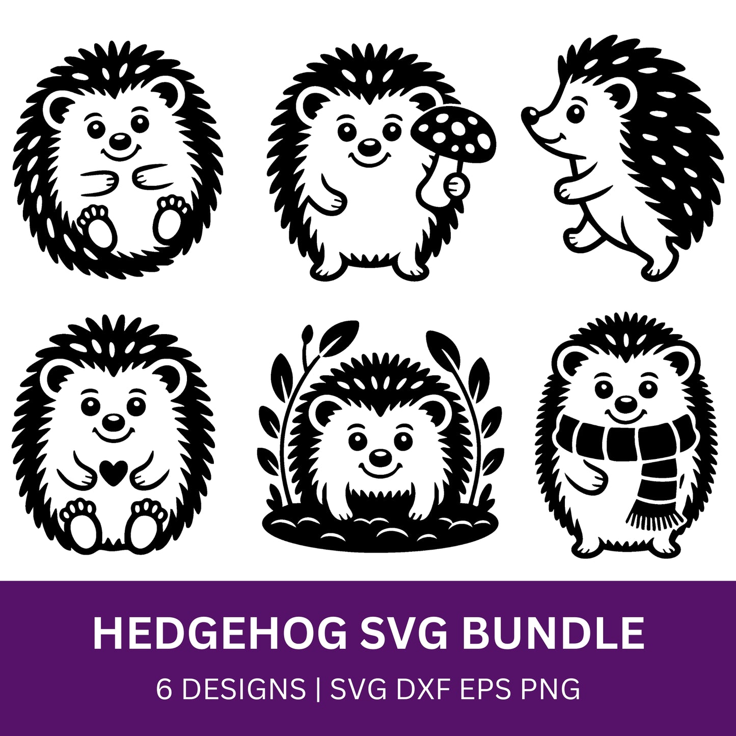 Hedgehog SVG Bundle PLR