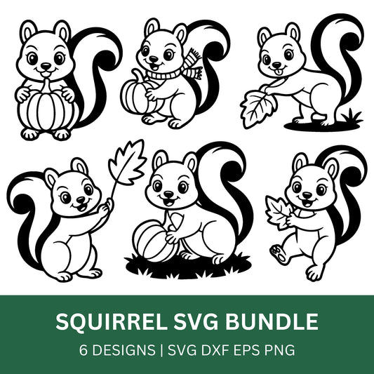 Squirrel SVG Bundle PLR