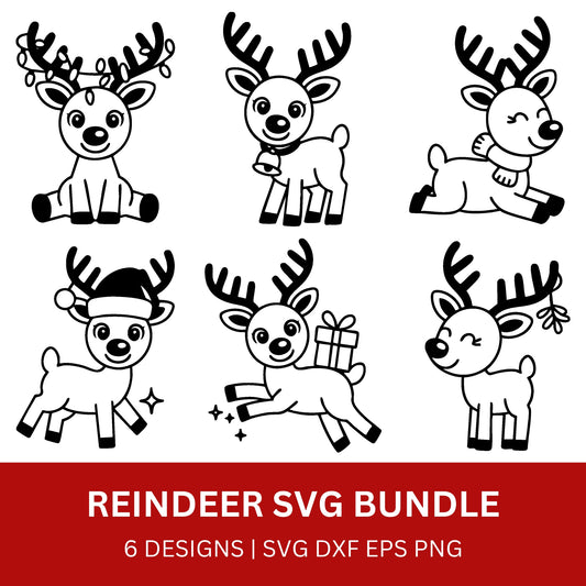 Reindeer SVG Bundle PLR