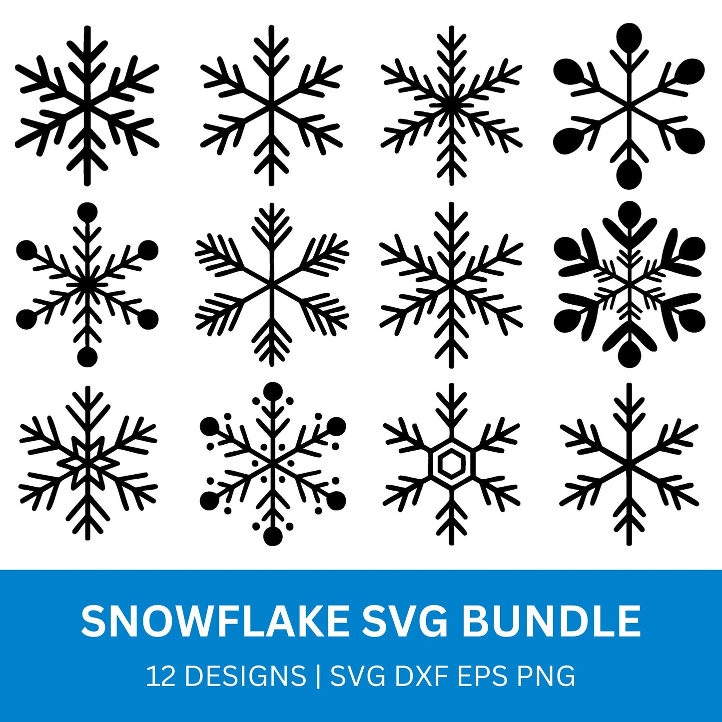 Snowflake SVG Bundle PLR