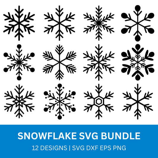 Snowflake SVG Bundle PLR