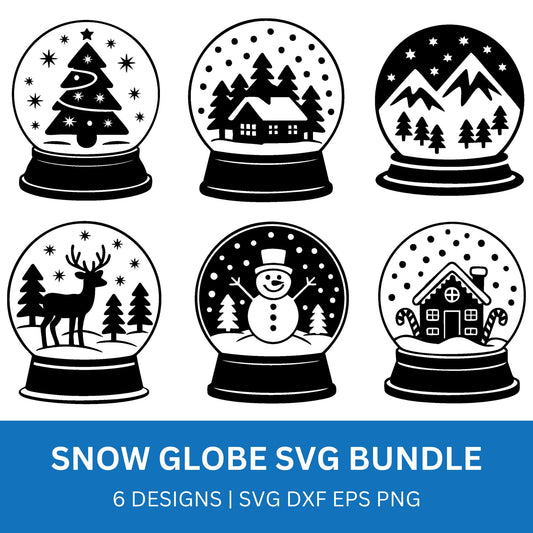 Snow Globe SVG Bundle PLR