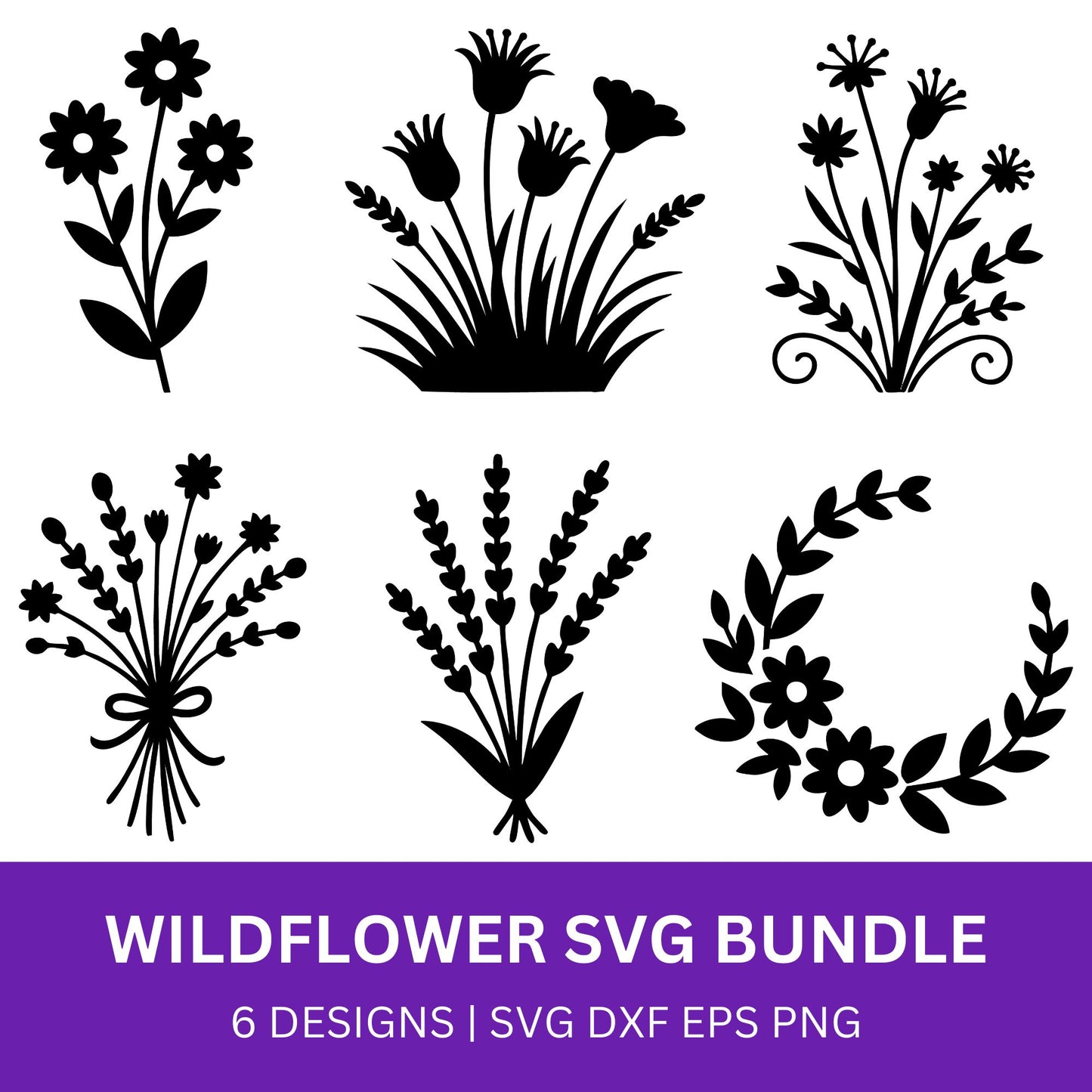 Wildflower SVG Bundle PLR