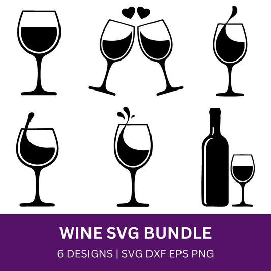 Wine SVG Bundle PLR
