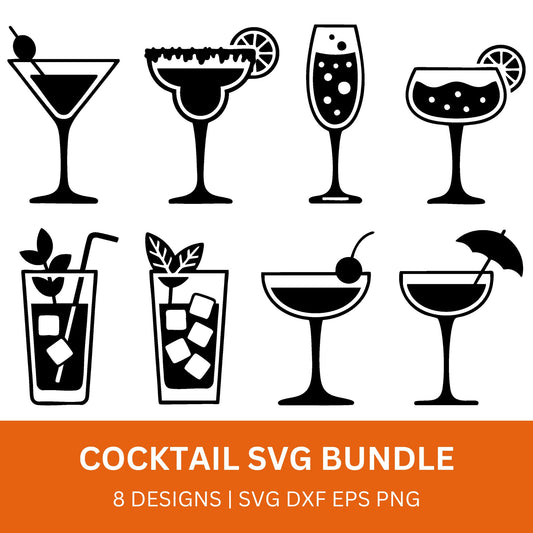 Cocktail SVG Bundle PLR