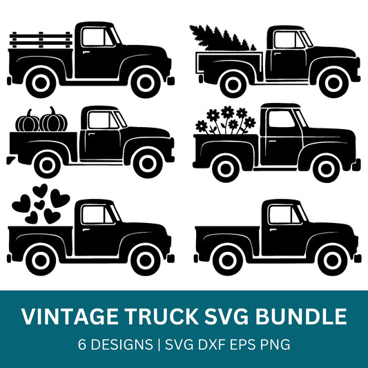 Vintage Truck SVG Bundle PLR