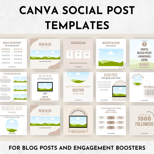 Social Post Templates with PLR