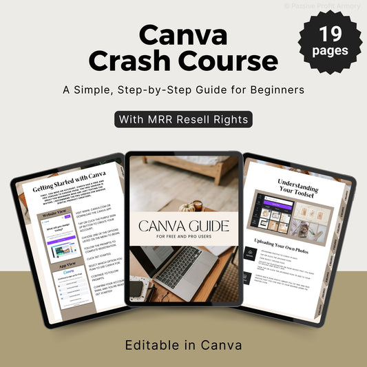 Canva Basics Guide with MRR Resell Rights
